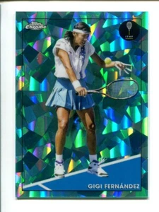 2021 Topps Chrome Sapphire Edition Aqua #24 - Gigi Fernández /199🎾 - Picture 1 of 2