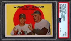 PSA 7 - 1959 Topps #383 Casey Stengel/Don Larsen - Words of Wisdom - Yankees HOF - Picture 1 of 2