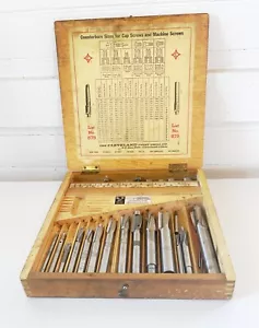 CLEVELAND TWIST DRILL Set controforo e punti 1/4"-1" controforo e pilota #39 USA - Foto 1 di 12