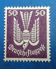 Stamp Germany Reich Air Mail Flugpost Holztaube 50 Pfennig 1922 Mi. 212 (26886)