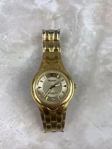 Armitron Mens Watch 20/1897 GP Gold Tone Untested - Picture 1 of 7