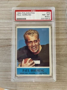 1964 Philadelphia Football #74 Paul Hornung PSA 8 OC Green Bay Packers HOF - Bild 1 von 2