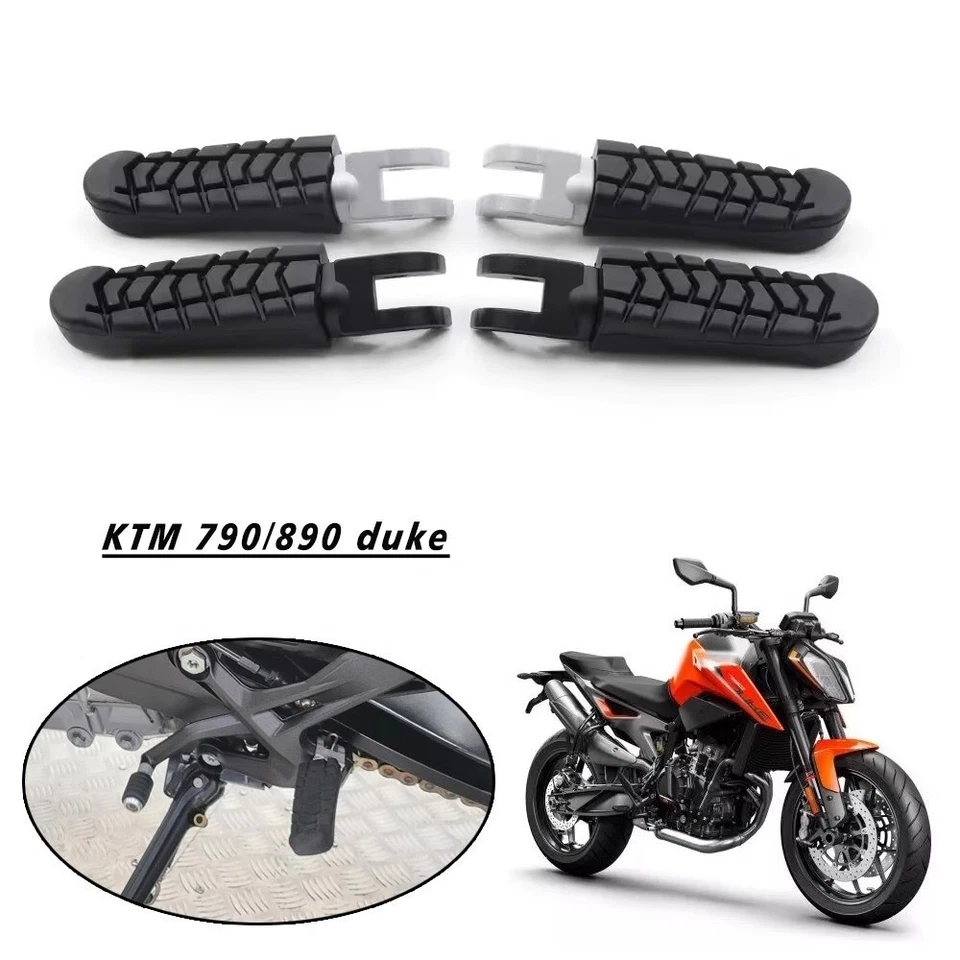 For KTM 790 890DUKE 2018-2024 690DUKE 2008-2024 Front/Rear Passenger Footrests Foto 1 de 4