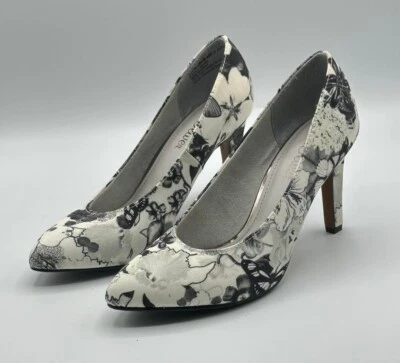 Tacones altos de mujer s.Oliver con estampado floral, talla 37 Foto 1 de 4