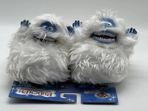 Bumble Rudolph Slippers NOS 1992 Adult Size 7-8 Small Stains Rare - Picture 1 of 14