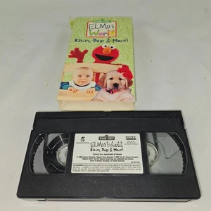 Elmos World Babies, Dogs & More VHS Tape 2000 SESAME STREET Education - Imagen 1 de 4