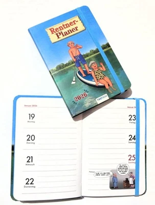 TRÖTSCH VERLAG Taschenkalender 2026 lustiger Rentnerplaner Trötsch Rentner Kalender A6 Woche