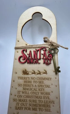 Santa’s Magic Key Door Hanger - Image 1 of 3