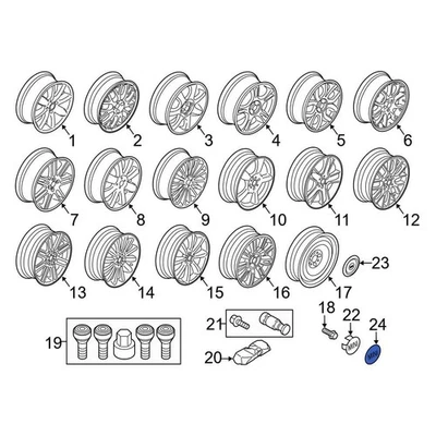 For Mini Cooper 2002-2015 Mini 36136758687 Wheel Cap Emblem Foto 1 de 4