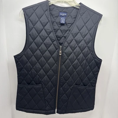 Chaleco acolchado con cremallera The Limited America para mujer/negro/talla mediana/bolsillos Foto 1 de 4