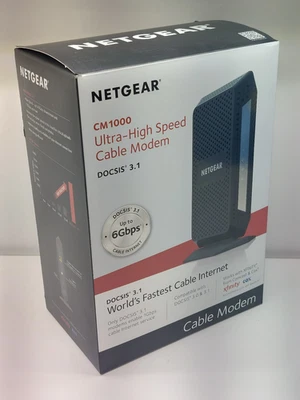 Netgear CM1000 Ultra-High Speed Cable Modem DOCSIS 3.1 606449111071 - Image 1 of 4