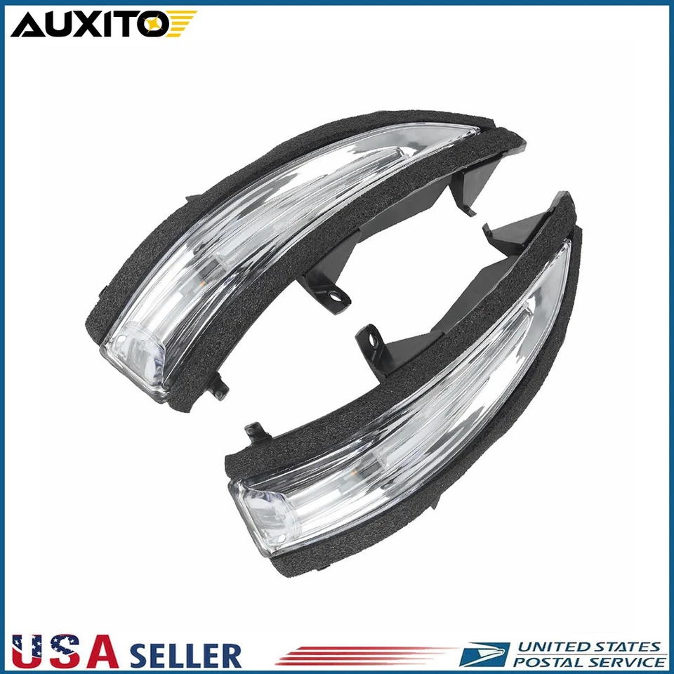 Pair For Lexus GX460 LX570 2010-2023 Clear Lens Amber Mirror Turn Signal Light - Image 1 of 4