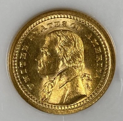 1903 Jefferson Gold Dollar $1.00 Commem. NGC MS65 - Image 1 of 4