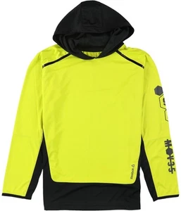 Reebok Boys Colorblock Hoodie Sweatshirt, solaryellow, Big Kids (8-20), S - Picture 1 of 1