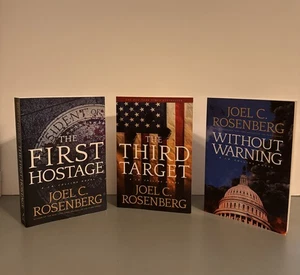 3 Joel Rosenberg Lot | The First Hostage, The Third Target, Without Warning  - Imagen 1 de 7