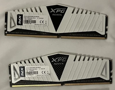 ADATA XPG 16GB (2x8GB) RAM DDR4 3000MHz AX4U300038G16-BWZ - Image 1 of 3
