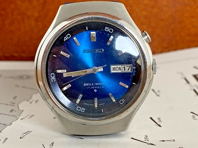 Reloj despertador automático de cuerda automática vintage mediados de 20 años 70 SEIKO BELL-MATIC AÑOS 70 para hombre Foto 1 de 4