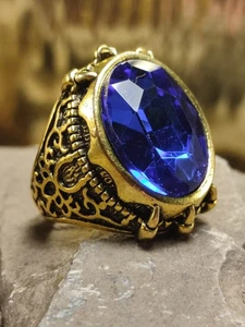 Sultan Ring gr 65 in Gold Orient auffällig König Sultan Retro Osmane Türke - Picture 1 of 5