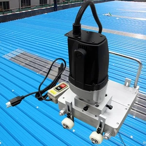Machine de toit en métal à couture sur pied portable 110V 2,4KW pour acier coloré type 430 - Photo 1/24