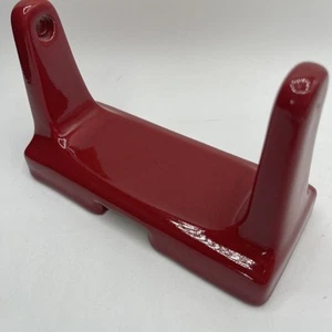 Soporte de papel higiénico rojo simple porcelana MCM Mid-Century montaje en pared VTGRetro Mid-Century - Imagen 1 de 8