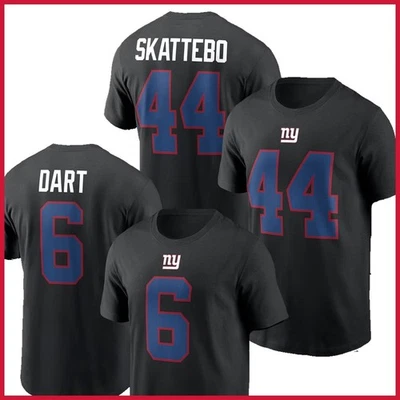 GILDAN 🔥HOT NEW! Jaxson Dart, Cam Skattebo New York Team Black Name & Number For Fans