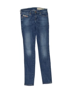 DIESEL Womens Skinzee-Low Low Waist Super Slim Skinny Jeans W26 L30 Blue BZ05 - Picture 1 of 4