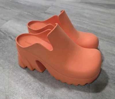 Zuecos de goma Bottega Veneta Flash naranja/coral 37 Foto 1 de 4