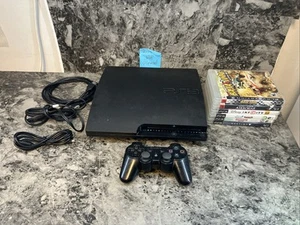 Guaranteed Work PlayStation 3 Slim Console 160GB CECH-3001A w/ 6 Games - Picture 1 of 9