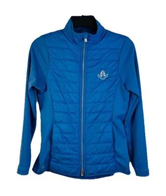 Chaqueta híbrida Peter Millar XS Winsome para mujer logotipo de eslabones de golf Carnoustie Foto 1 de 4