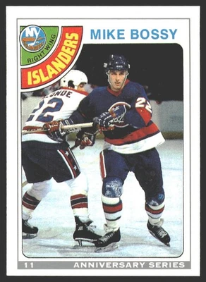 Mike Bossy #11 1992-93 O-Pee-Chee 25th Anniversary New York Islanders - Image 1 of 2
