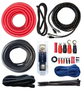 TCK4, 4 Gauge OFC Complete 0 GA Copper Amplifier Install Wiring Kit - Picture 1 of 1
