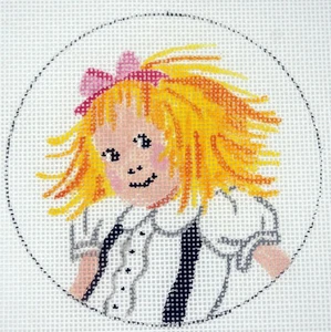 Eloise From The Plaza Hotel Christmas Ornament*HP Needlepoint Canvas * By LLemon - Picture 1 of 1