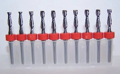 (10) 1/8» (.1250») твердосплавные концевые фрезы 2 флейты KYOCERA новый - 1600.1250.500 (10 PK) - Изображение 1 из 2