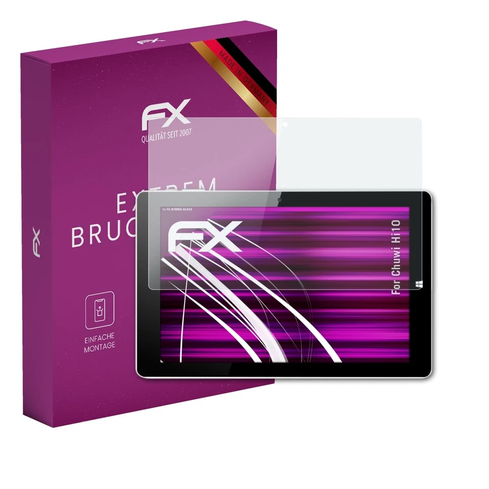 atFoliX Glasfolie für Chuwi Hi10 Displayfolie 9H Schutzpanzer Displayschutzfolie - Bild 1 von 4