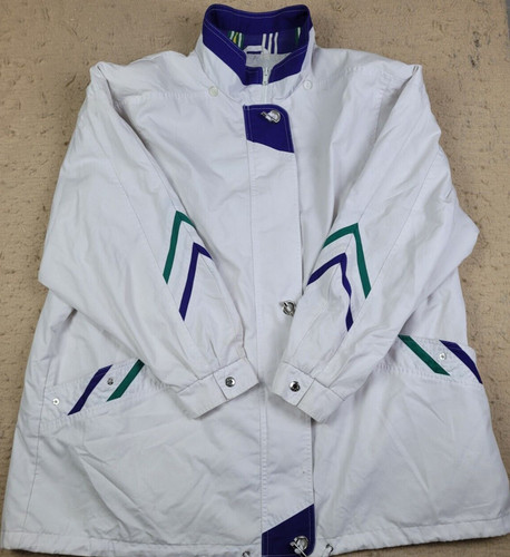 VETEMENTS Cappotto Out Brook taglia 2XL bianco blu e verde