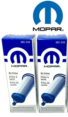 Cartucho de filtro de aceite Mopar Chrysler Jeep Dodge RAM 3,2 L 3,6 L V6 MO-349 par de 2 Foto 1 de 2
