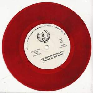 BEATLES IN HOLLAND (THANKS TO THE VARA) RED VINYL INTERVIEW DUTCH SINGLE - Picture 1 of 1