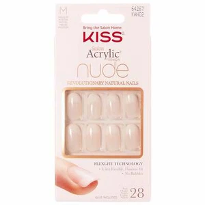 Kiss Inc Nude Acrylic False Nails - Graceful (28 Nails & Adhesive 2g)