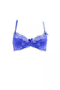 L'AGENT BY AGENT PROVOCATEUR Womens Bra Lace Padded Blue Size 32B - Picture 1 of 4