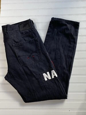 Parish Nation Jeans Men's Size 34 Patchwork Distressed Blue Denim Health Wealth - Image 1 of 4