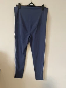 Leggings premaman donna XXLarge blu sopra la pancia - Foto 1 di 6