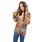 Boho Festival Chamomile Patchwork Hoodie Chic Gypsy Rose Made in India SZ XL-XXL