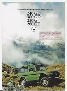 Mercedes-Benz G-Wagen 1979 UK Market Foldout Brochure 230 240 280 300 G GE GD - Picture 1 of 1