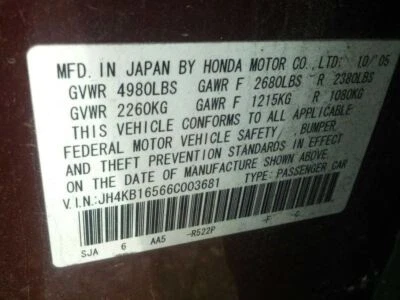 Coolant Reservoir Fits 05-12 RL 1385575 Foto 1 de 4