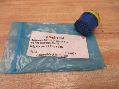 Amphenol 97-3106A-28-21S Circular Connector MS3106A-28-21S Body Only - Image 1 of 4
