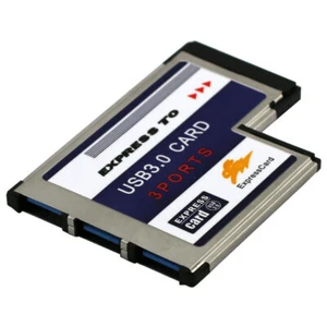 3 Ports USB 3.0 to Expresscard 54mm Adapter Converter for PCMCIA Express Card - Bild 1 von 5