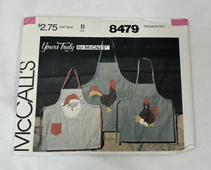 Modello da cucito vintage McCall's 8479 grembiule applicato gallina di Babbo Natale - Foto 1 di 4