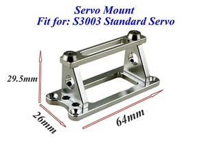 CNC Aluminum Servo Holder Stand Mount for S3003 Standard Size Servo for RC Boat - Picture 1 of 3