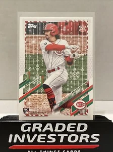 2021 Topps Holiday Jonathan India RC Rookie Card Cincinnati Reds HW60 - Picture 1 of 2