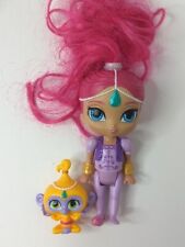 Shimmer And Shine Mattel Shimmer Genie 6" Doll Pink Hair 2015 With Pet Monkey! 